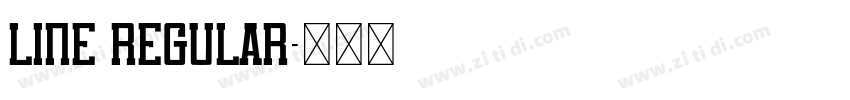 Line Regular字体转换 Line Regular字体转换